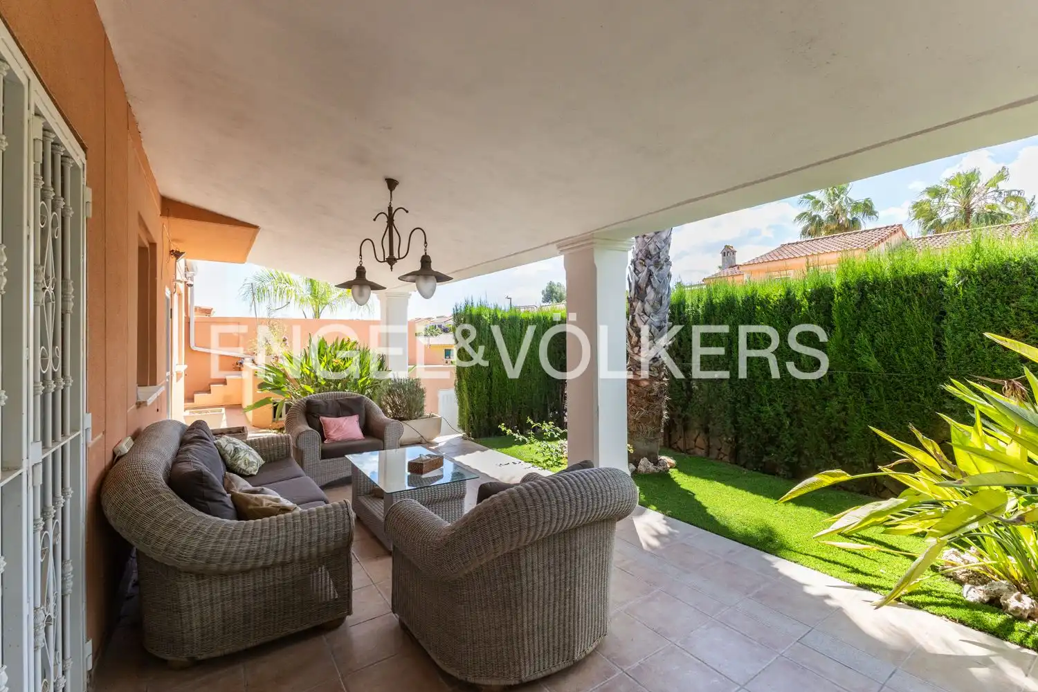 Terrace of Houses for rent in Riba-roja de Túria  with Air Conditioner, Heating and Private garden
