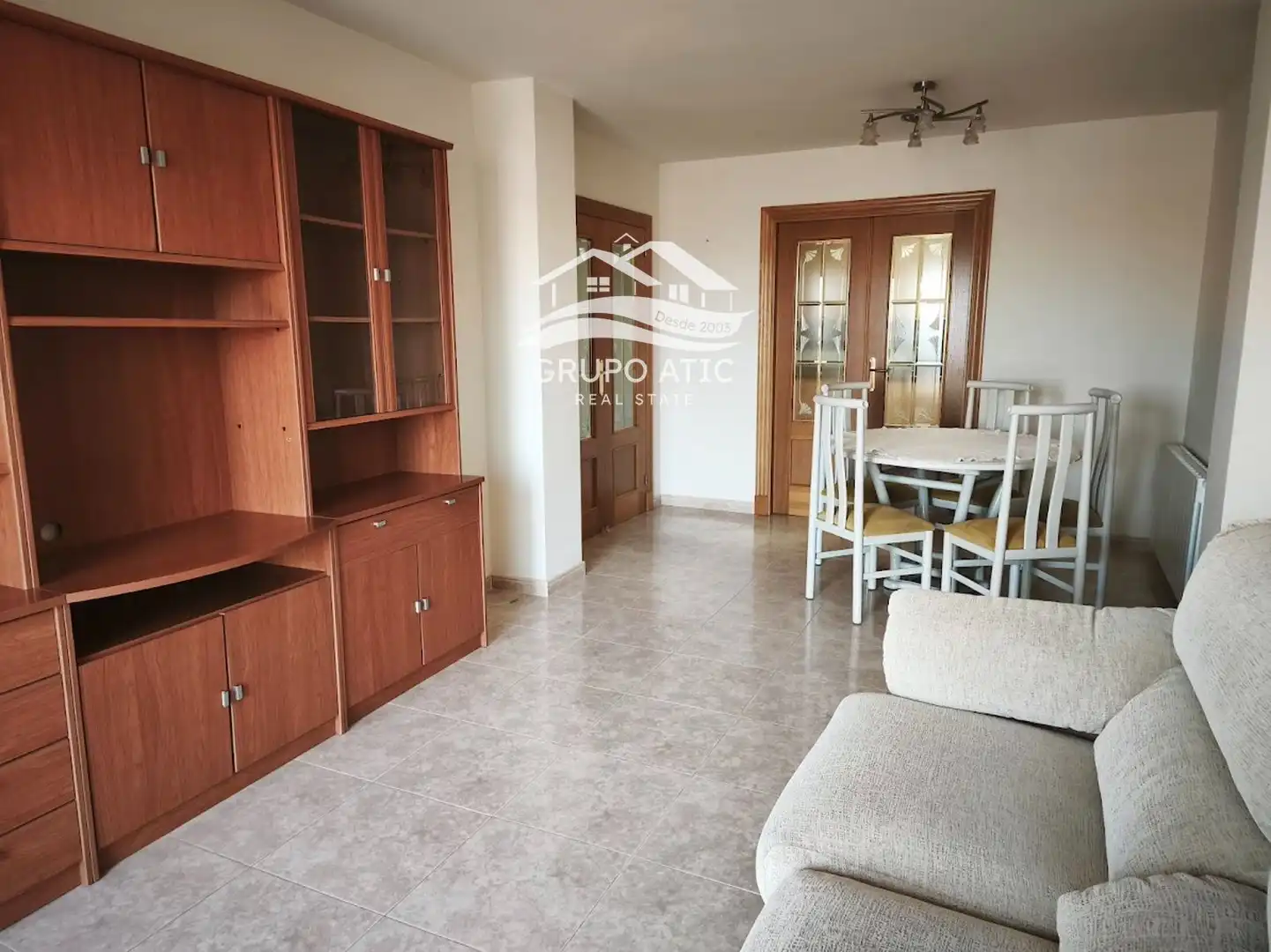 Sala de estar de Apartamento en venta en Burriana / Borriana con Calefacción, Terraza y Amueblado