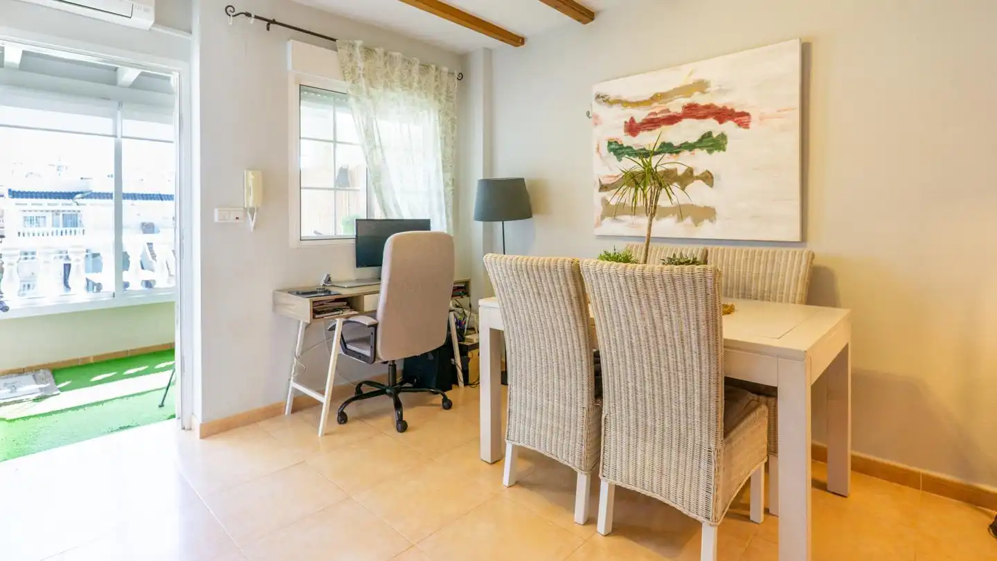 Comedor de Casa adosada en venta en Santa Pola con Aire acondicionado, Jardín privado y Terraza