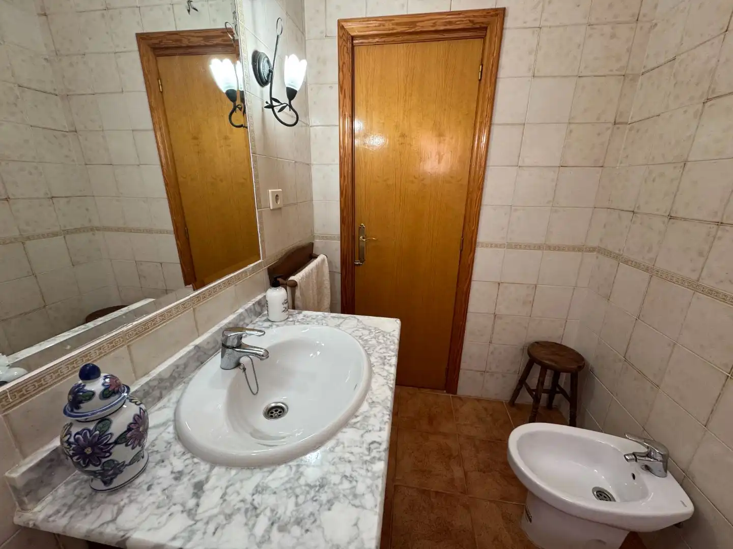 Bany de Casa o xalet per a compartir en Mazarrón amb Jardí privat, Piscina i Moblat