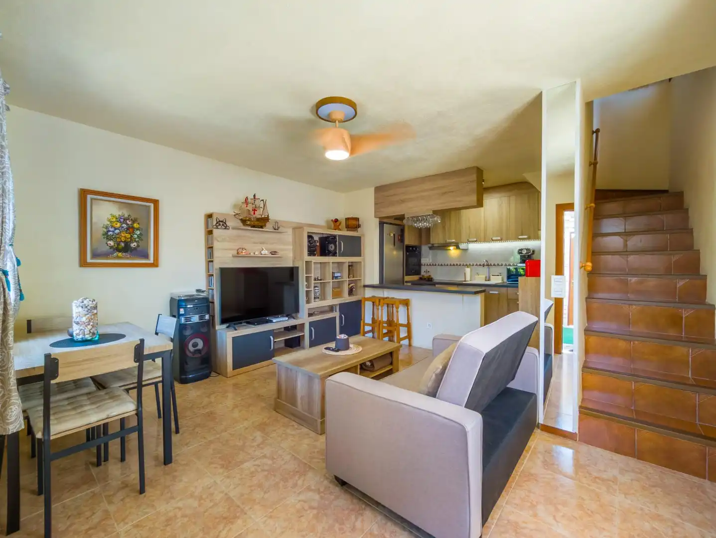 Sala de estar de Casa o chalet en venta en Torrevieja con Aire acondicionado, Jardín privado y Amueblado
