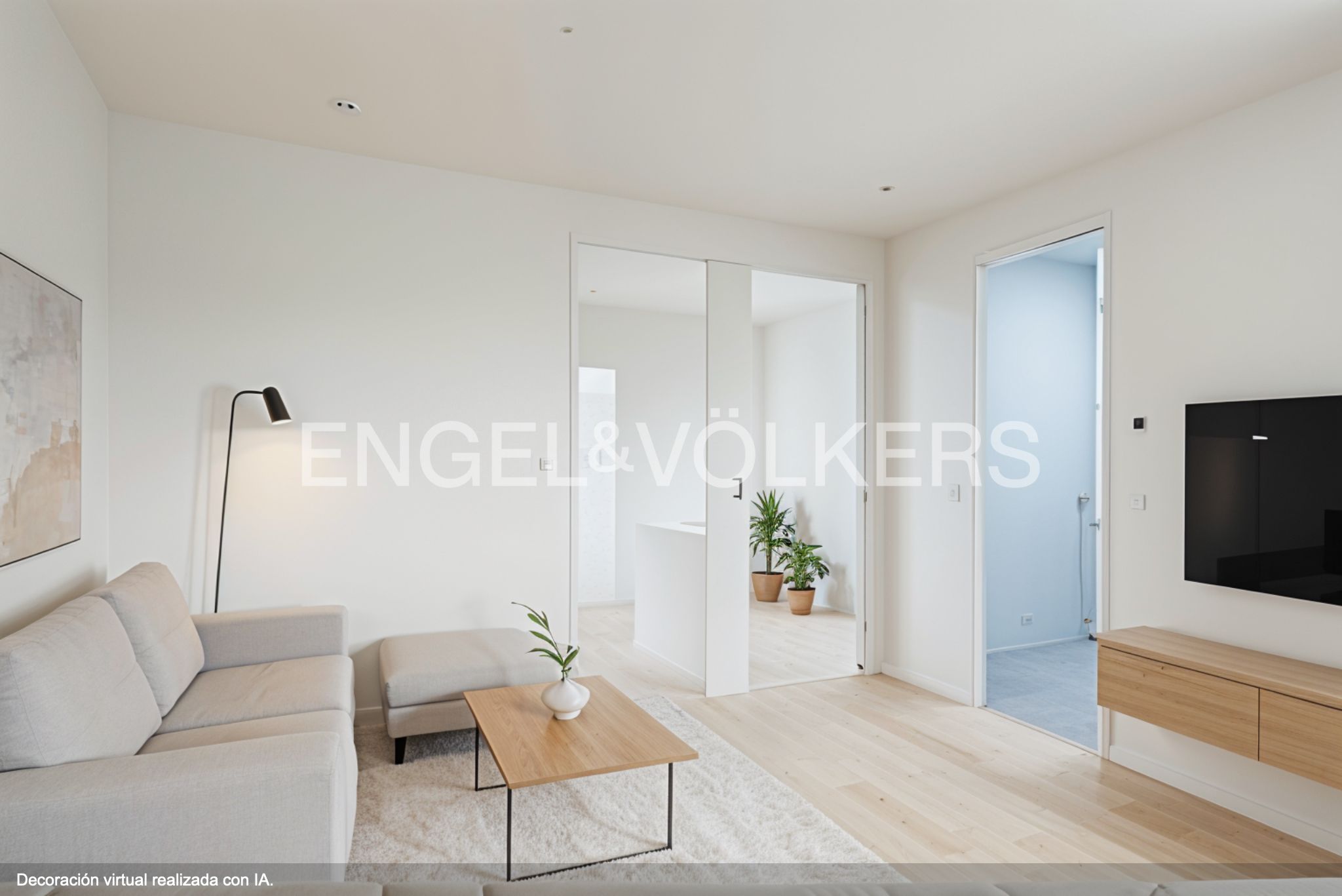 Living room of Apartment for sale in L'Hospitalet de Llobregat  with Heating and Parquet flooring