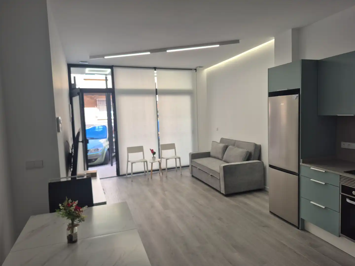 Wohnzimmer von Loft zur Miete in Moncada mit Klimaanlage, Heizung und Möbliert