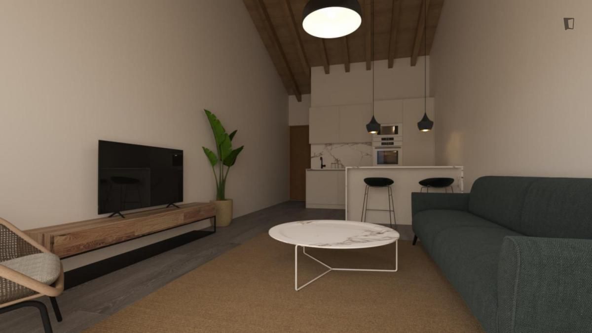 Wohnzimmer von Wohnung miete in Gijón  mit Heizung, Möbliert und Ofen
