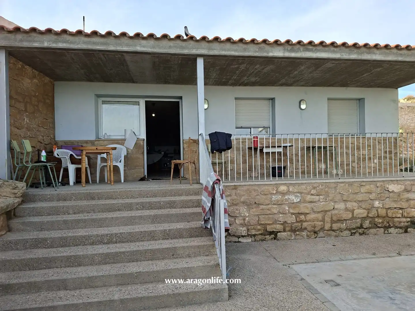 Vista exterior de Finca rústica en venta en Chiprana con Jardín privado, Amueblado y Horno