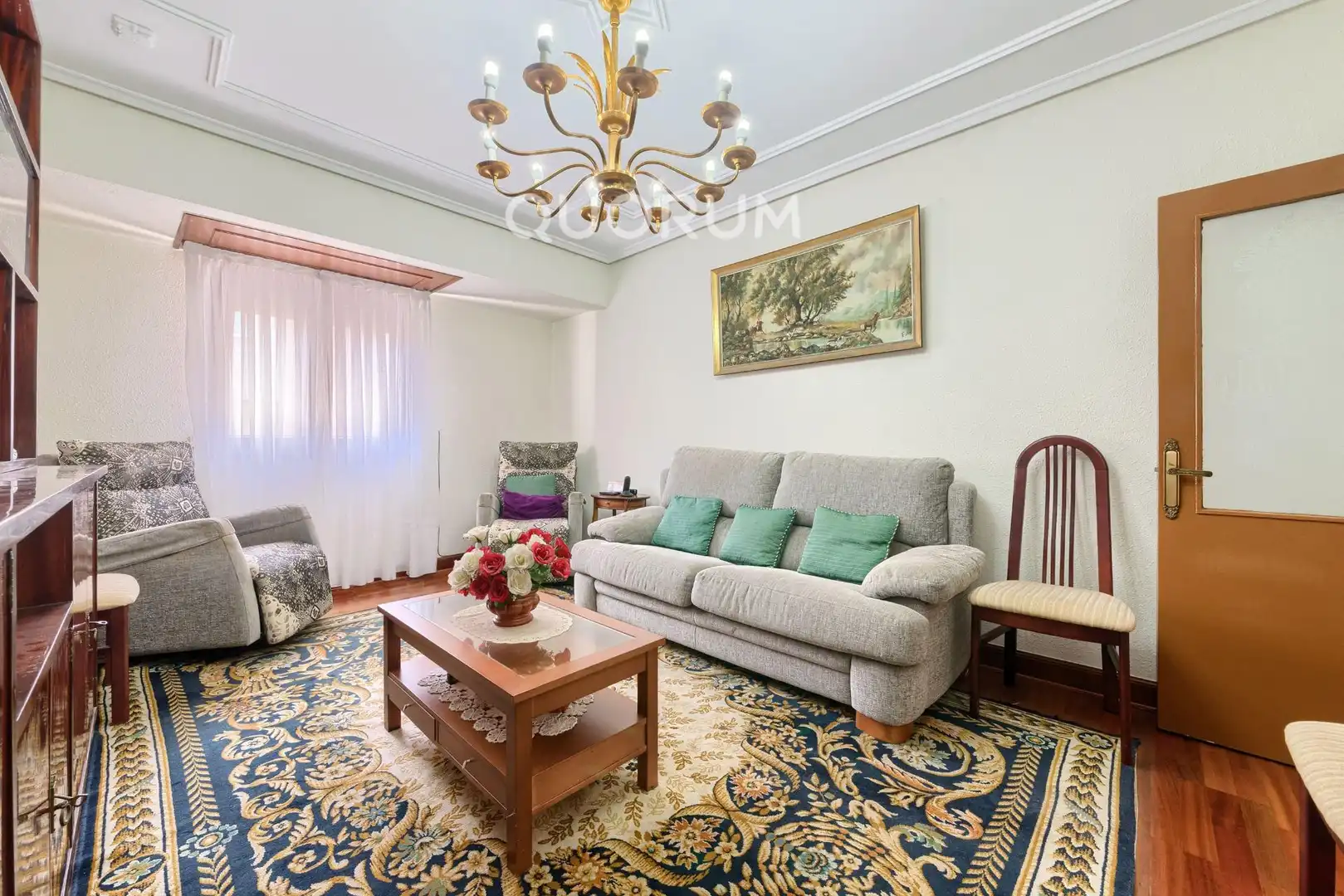Sala de estar de Piso en venta en Barakaldo  con Jardín privado, Terraza y Amueblado