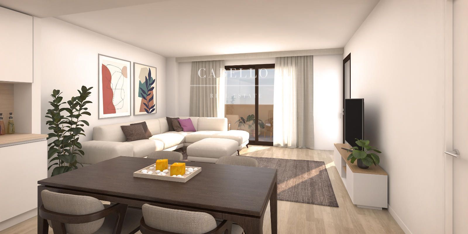 Sala de estar de Piso en venta en Terrassa con Aire acondicionado, Calefacción y Jardín privado