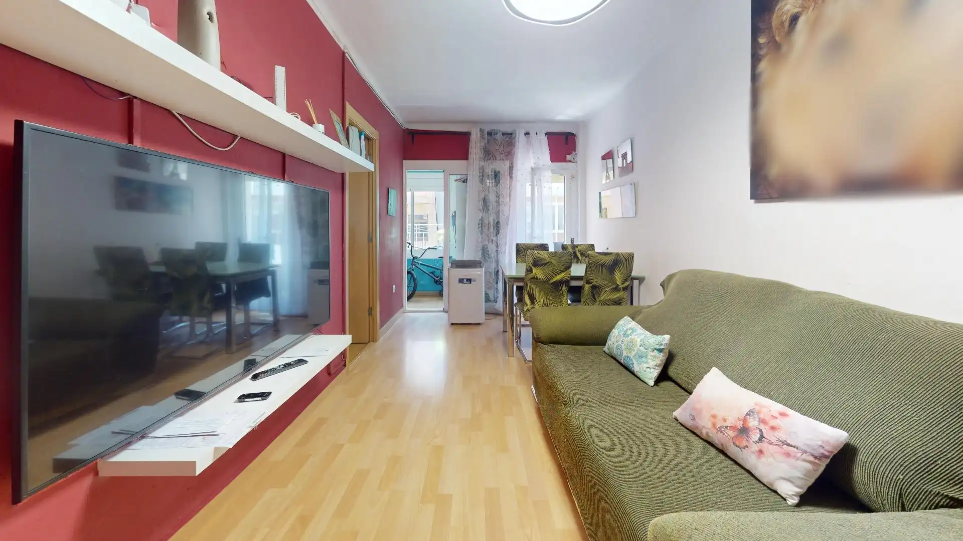 Sala de estar de Piso en venta en Barcelona con Parquet