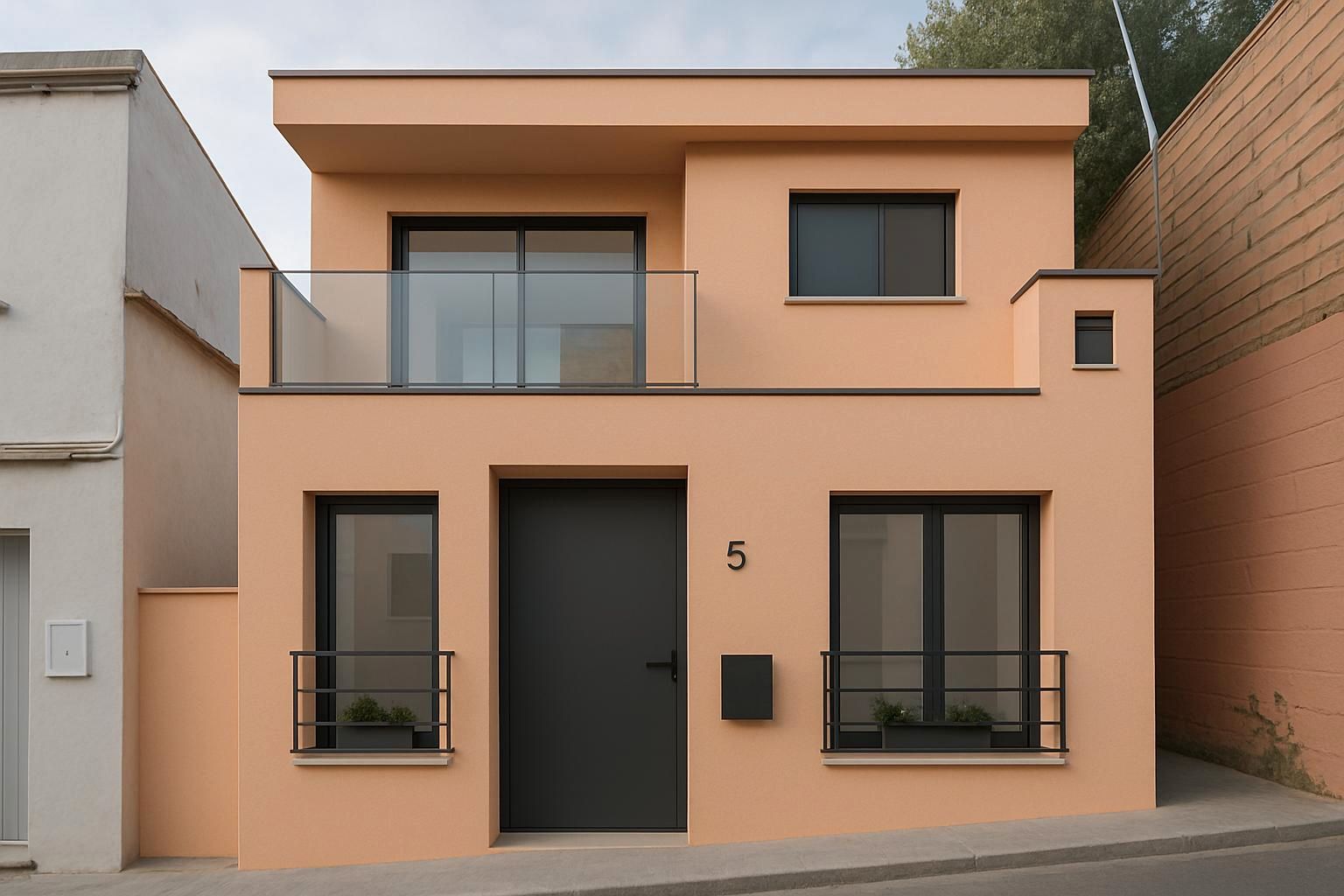 Vista exterior de Casa adosada en venda en Cornellà de Llobregat amb Aire condicionat, Calefacció i Parquet