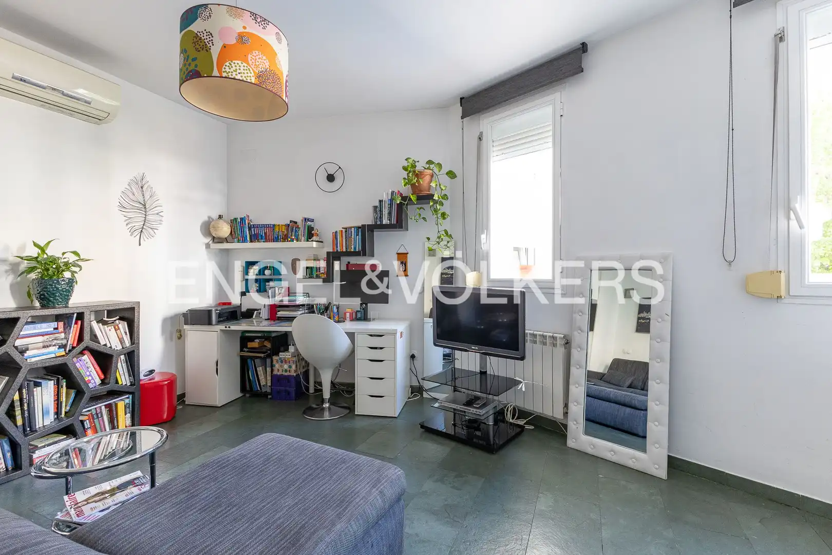 Wohnzimmer von Wohnung zur Miete in Madrid mit Klimaanlage, Heizung und Möbliert