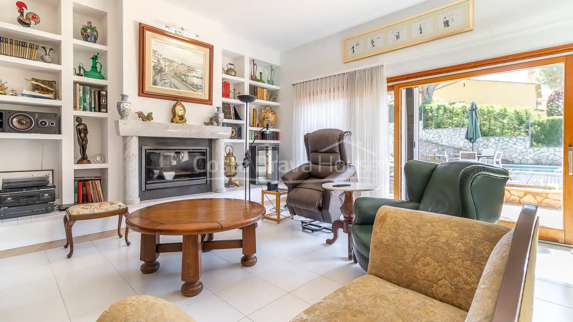 Sala d'estar de Casa o xalet en venda en Palafrugell amb Aire condicionat, Calefacció i Jardí privat
