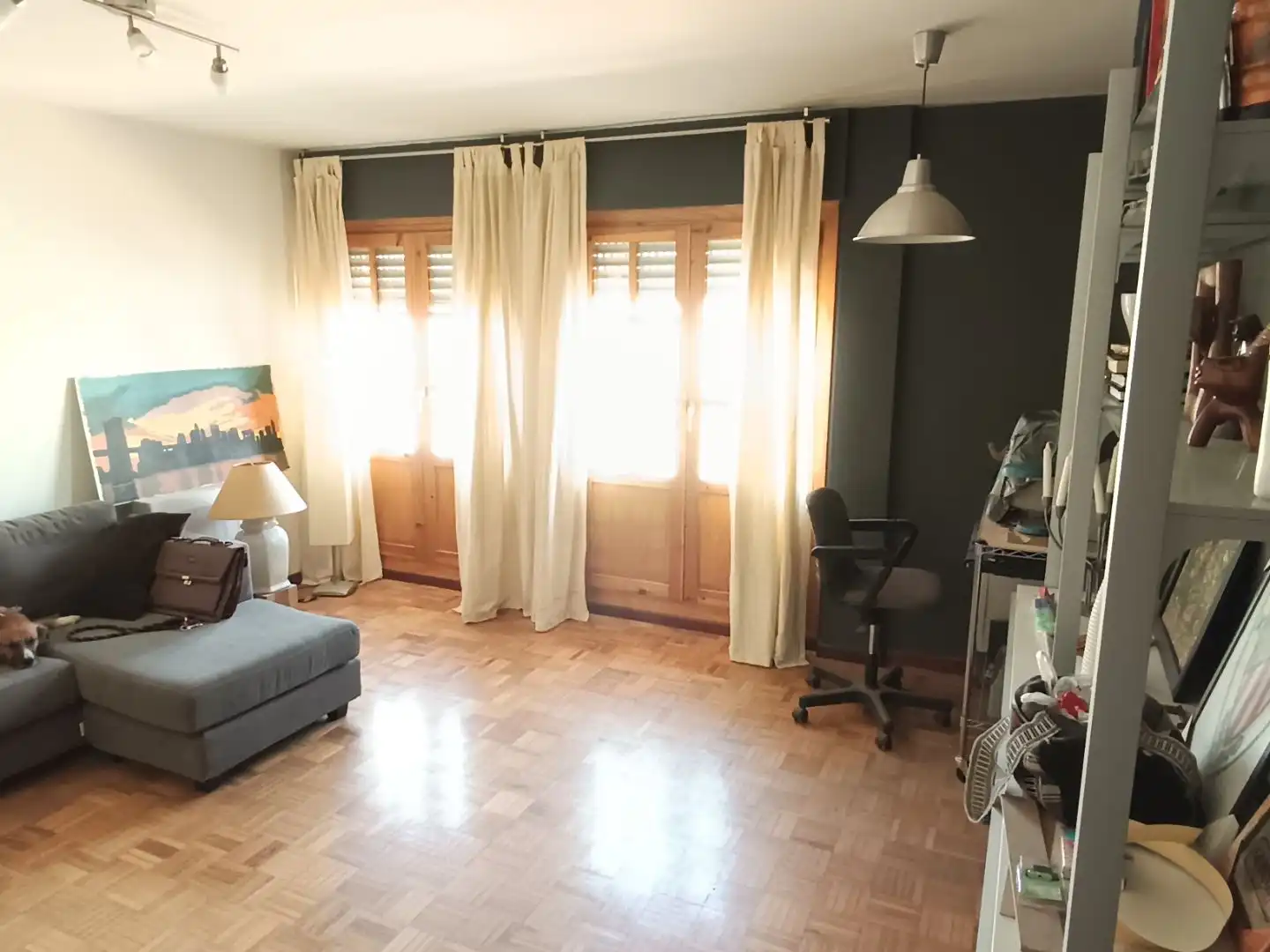 Wohnzimmer von Wohnung zum Verkauf in Buñuel mit Heizung, Parkett und Terrasse