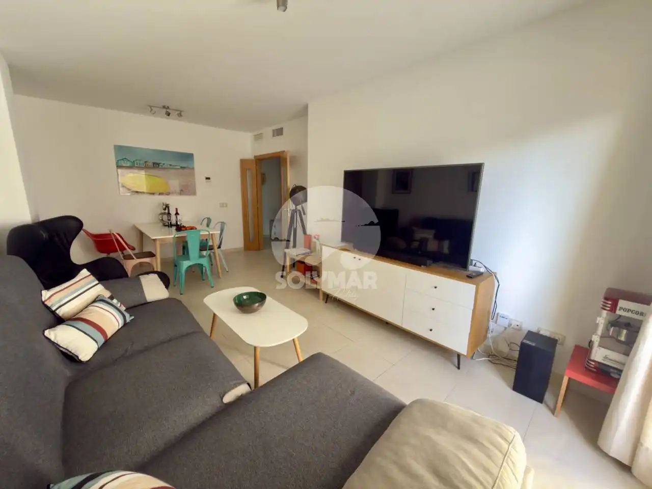 Sala d'estar de Àtic de lloguer en Vélez-Málaga amb Aire condicionat, Calefacció i Terrassa