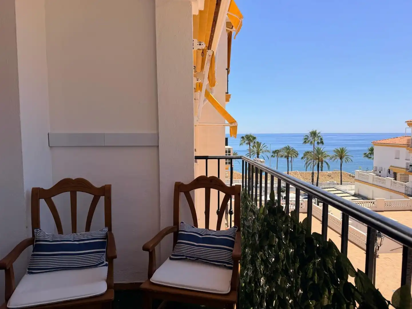 Terrassa de Pis de lloguer en Benalmádena amb Aire condicionat i Moblat