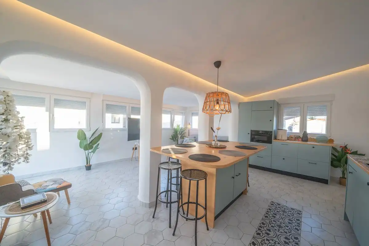 Kitchen of Houses for sale in Oliva  with Air Conditioner, Heating and Private garden