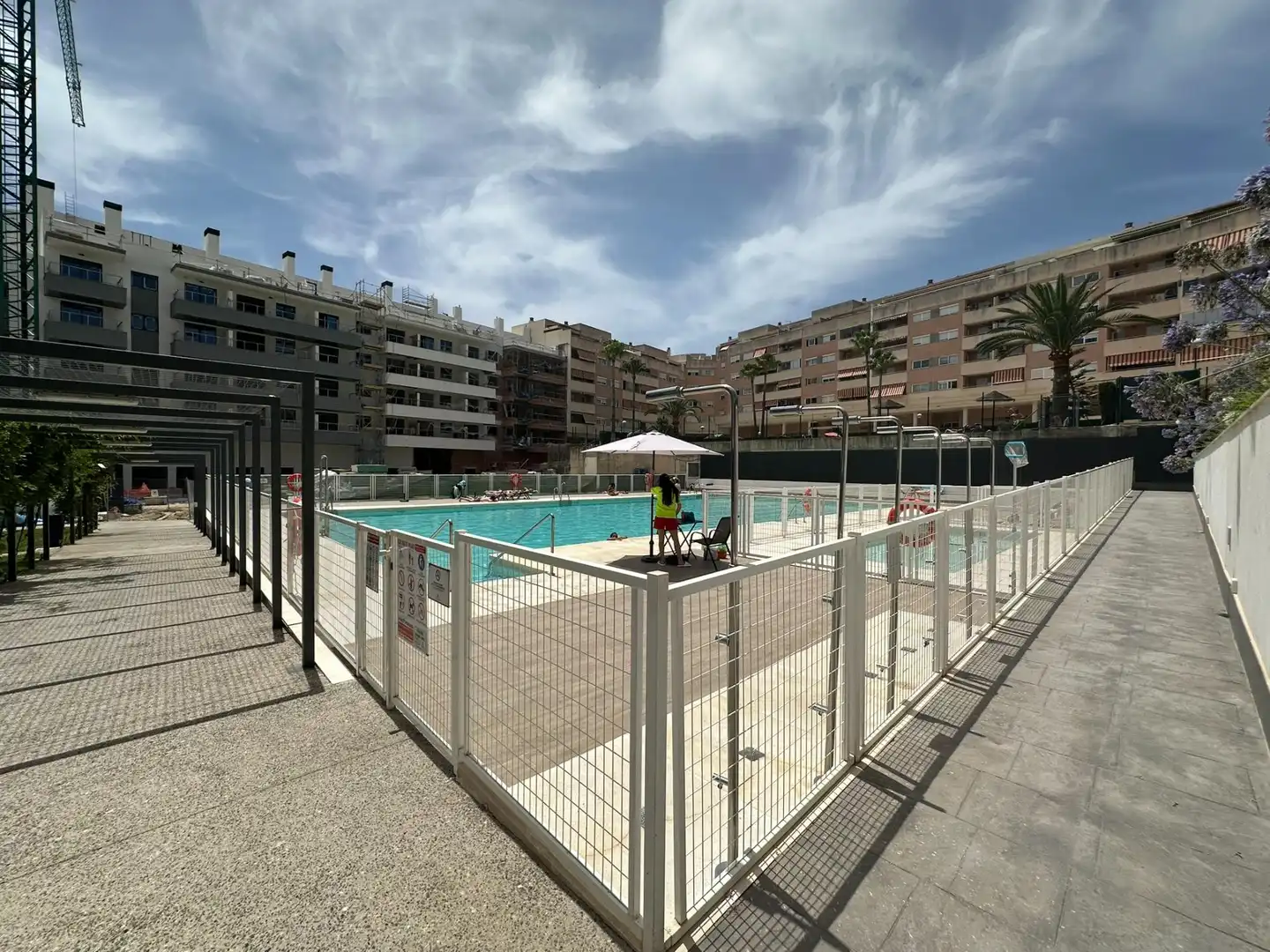 Swimming pool of Flat for rent in Mijas  with Air Conditioner, Heating and Private garden