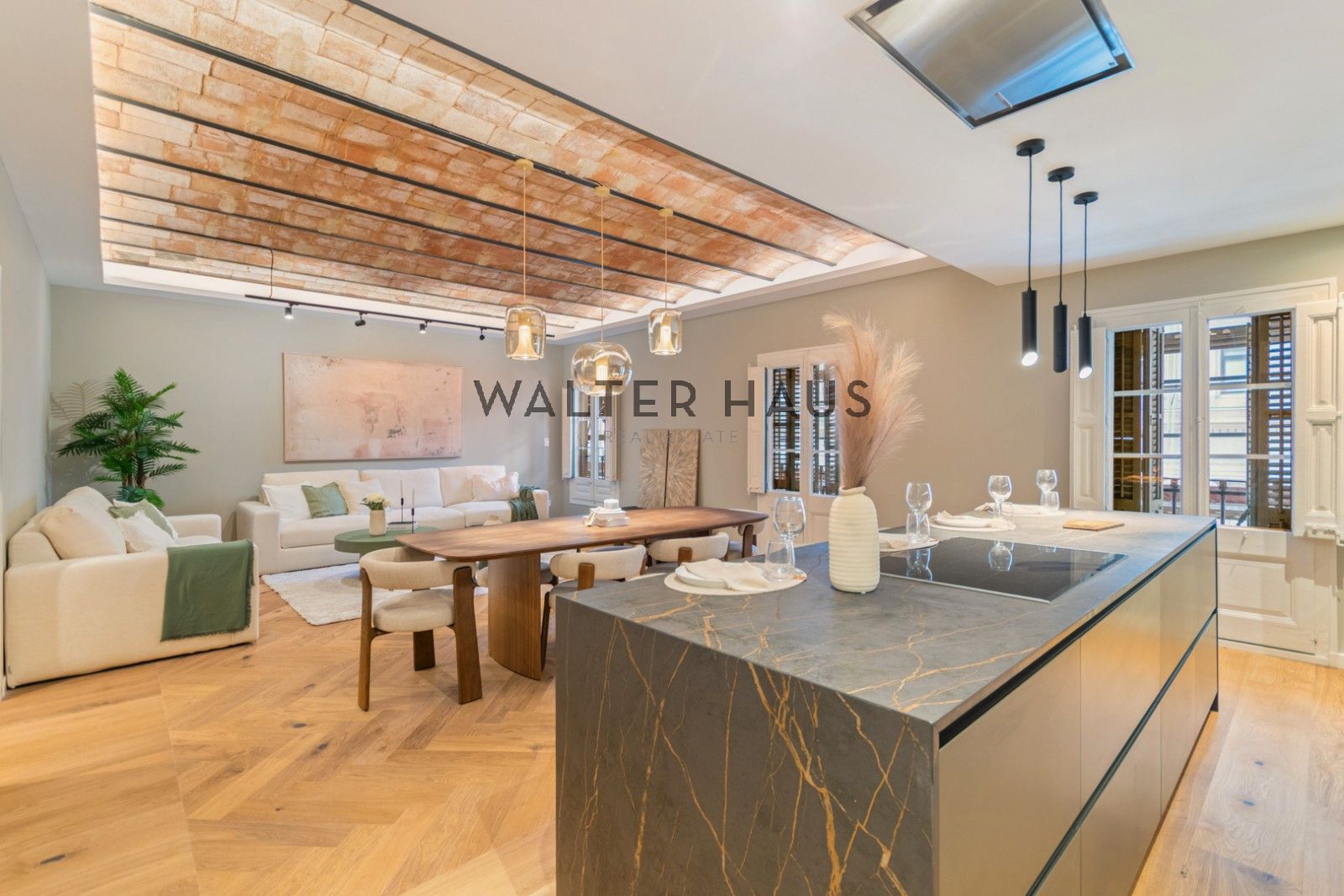 Dining room of Flat for sale in  Barcelona Capital  with Air Conditioner, Heating and Furnished
