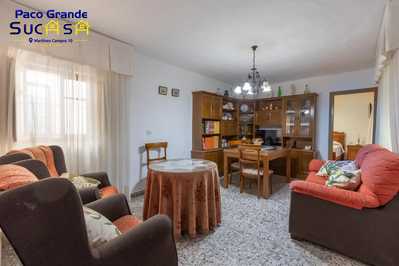 Sala d'estar de Casa adosada en venda en Jete, Granada