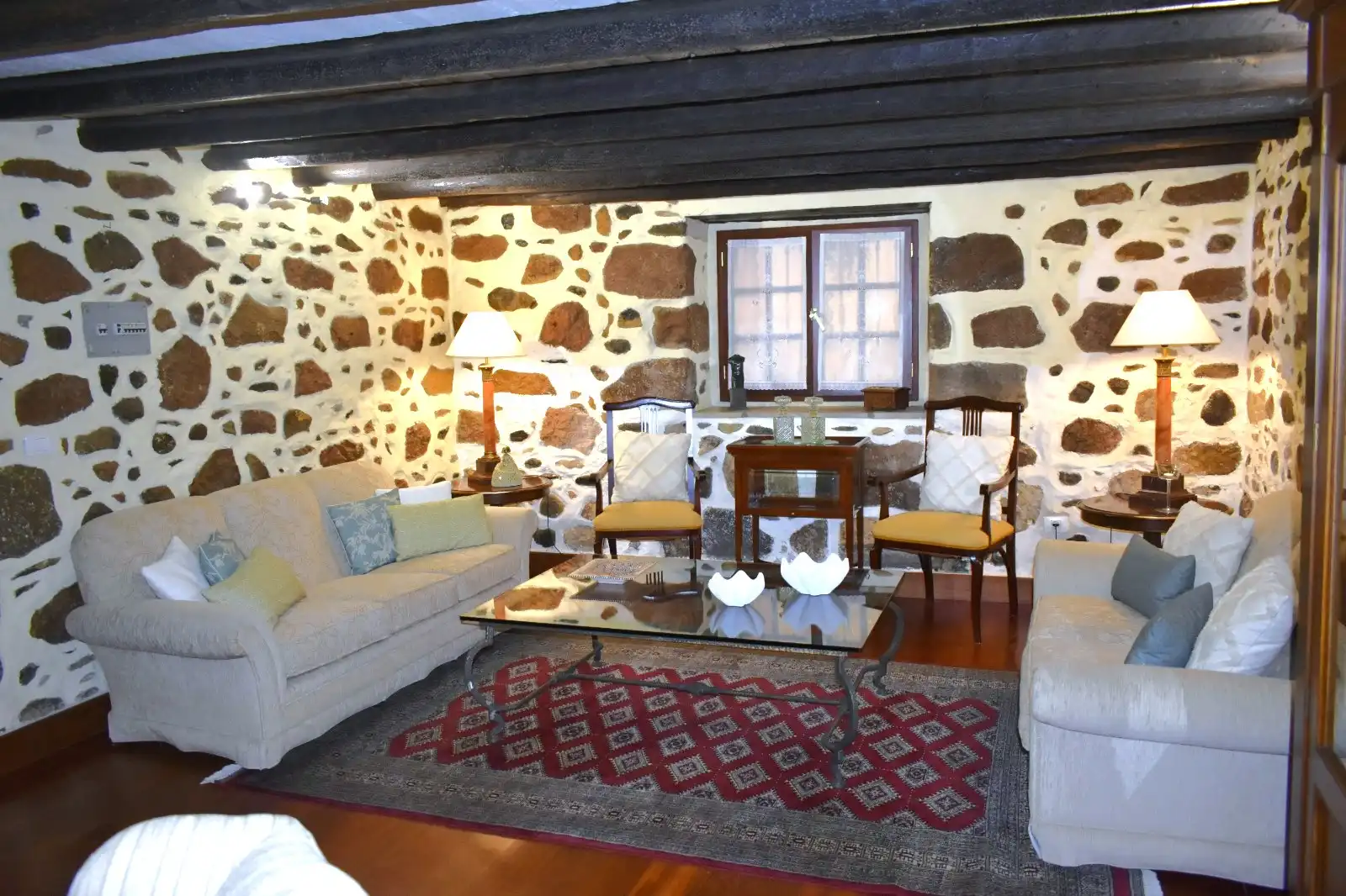 Sala de estar de Casa adosada en venta en Teror con Parquet, Terraza y Amueblado