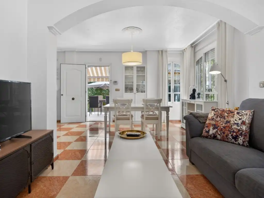 Living room of Houses for sale in Orihuela  with Air Conditioner, Private garden and Furnished