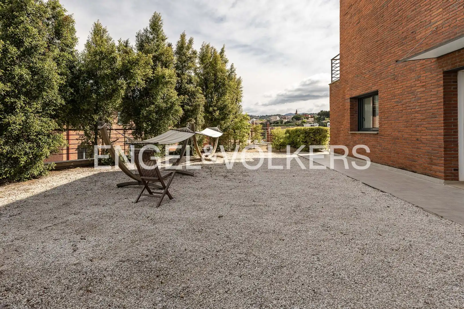 Terraza de Casa adosada de alquiler en Tiana con Aire acondicionado, Calefacción y Jardín privado