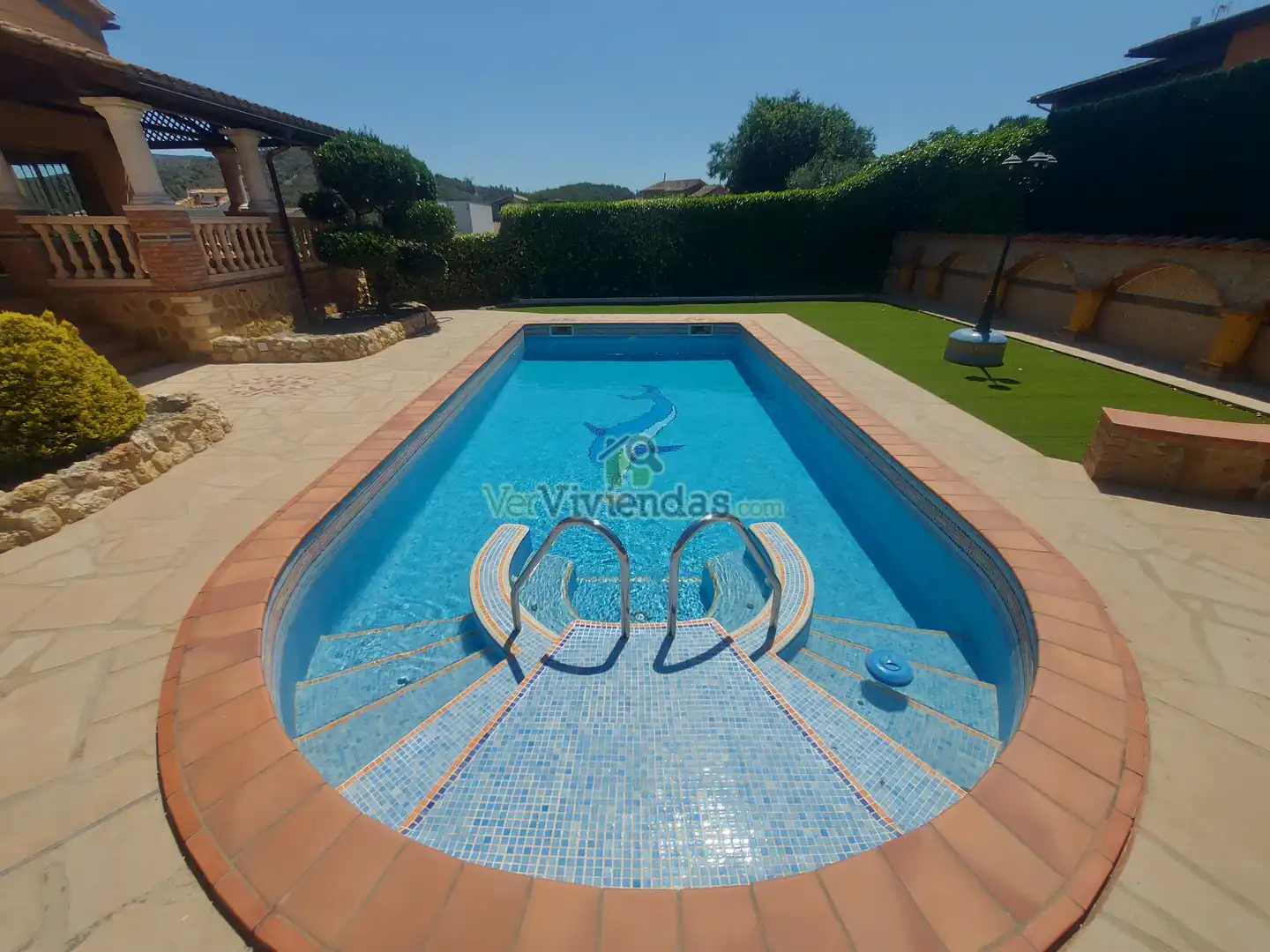 Swimming pool of Houses for sale in Olèrdola  with Air Conditioner, Heating and Private garden