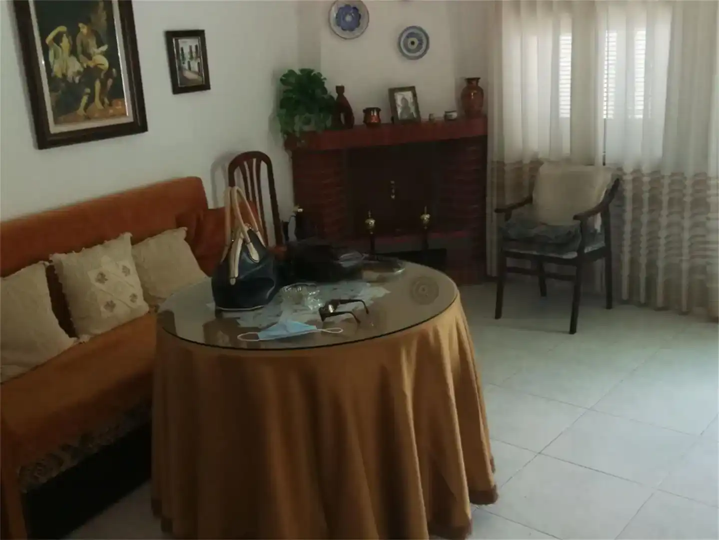 Sala de estar de Casa adosada en venta en Fuenteguinaldo con Trastero y Amueblado