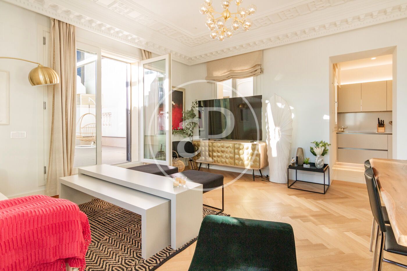 Sala de estar de Ático en venta en  Madrid Capital con Aire acondicionado, Calefacción y Terraza