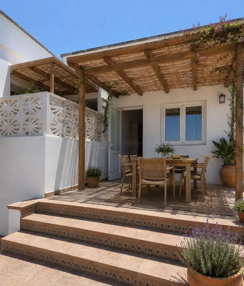 Terraza de Casa o chalet de alquiler en Arona con Jardín privado, Terraza y Piscina