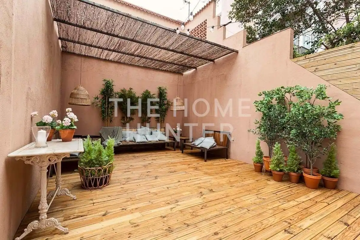 Terrasse von Wohnung zum Verkauf in Barcelona mit Heizung, Privatgarten und Terrasse