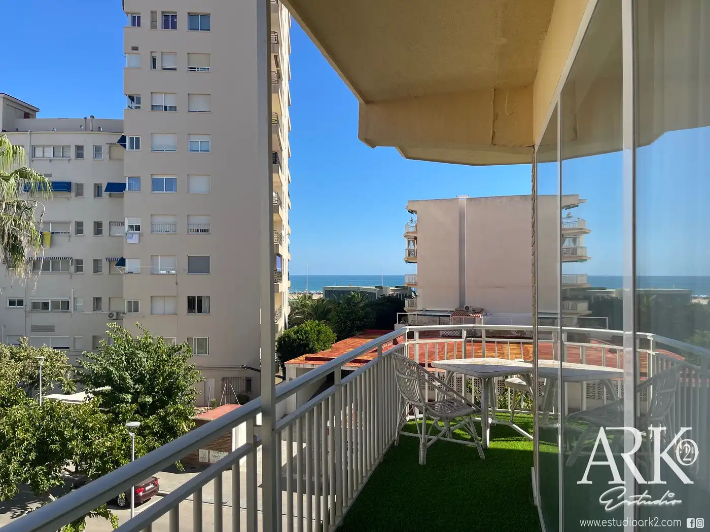 Balcony of Apartments for sale in Gandia  with Air Conditioner, Terrace and Furnished