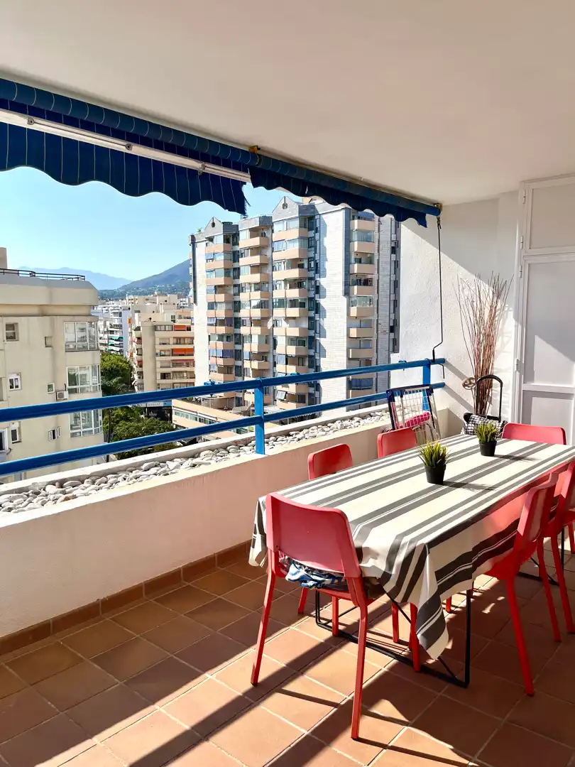 Terraza de Piso de alquiler en Marbella con Aire acondicionado, Calefacción y Parquet