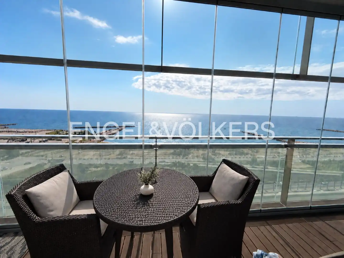 Terrace of Flat for rent in Barcelona  with Air Conditioner, Heating and Parquet flooring
