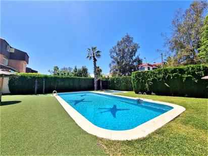 Swimming pool of Single-family semi-detached for sale in Alicante / Alacant  with Air Conditioner, Private garden and Terrace