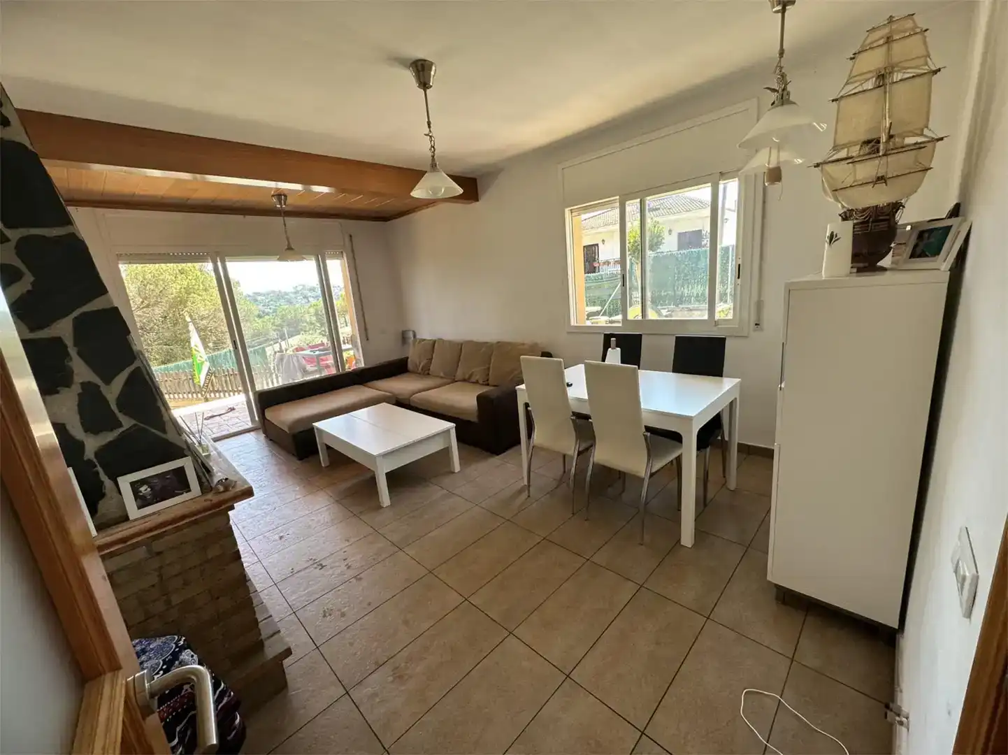 Sala de estar de Casa o chalet en venta en Vidreres con Piscina