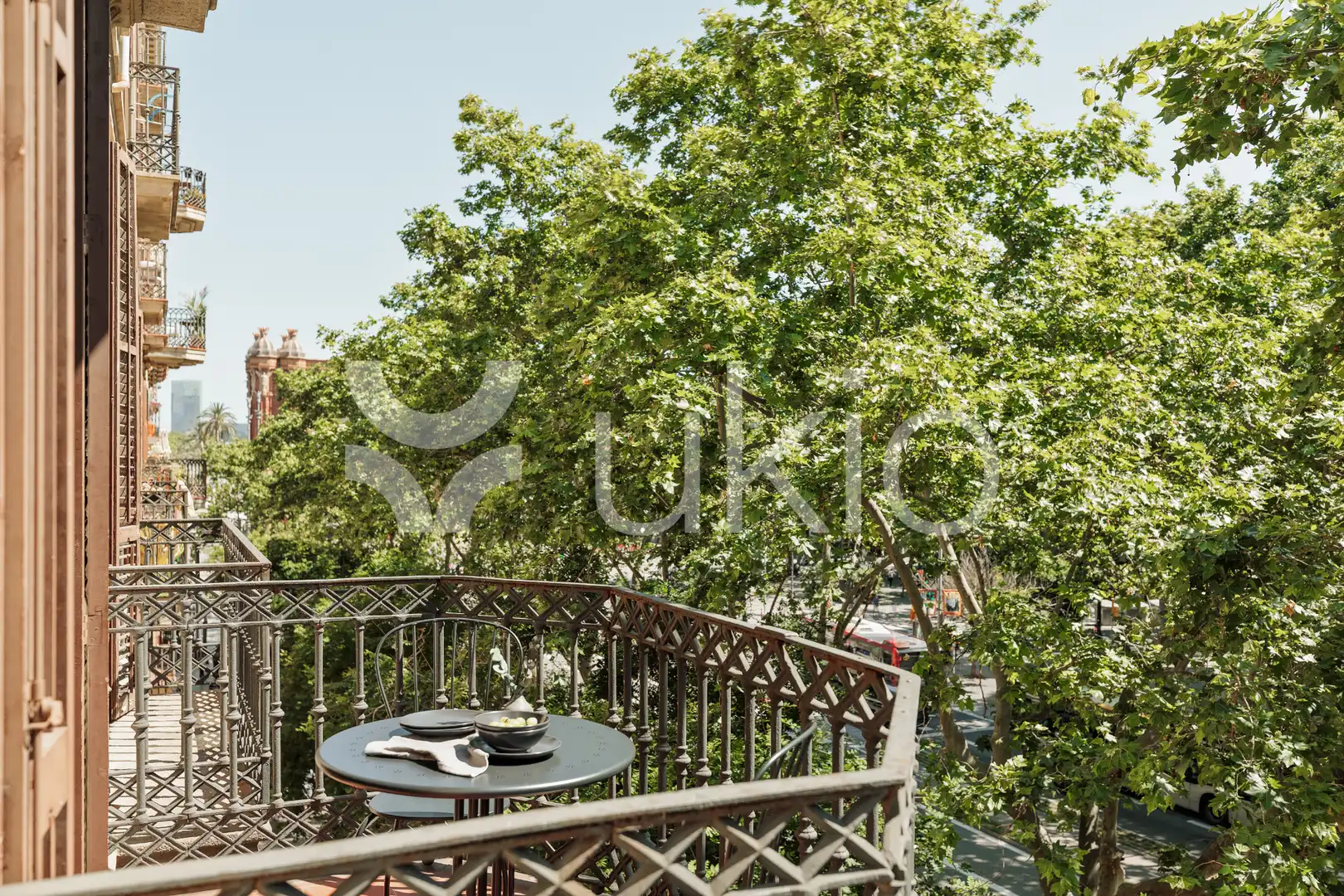 Terraza de Apartamento de alquiler en Barcelona con Aire acondicionado, Amueblado y Horno