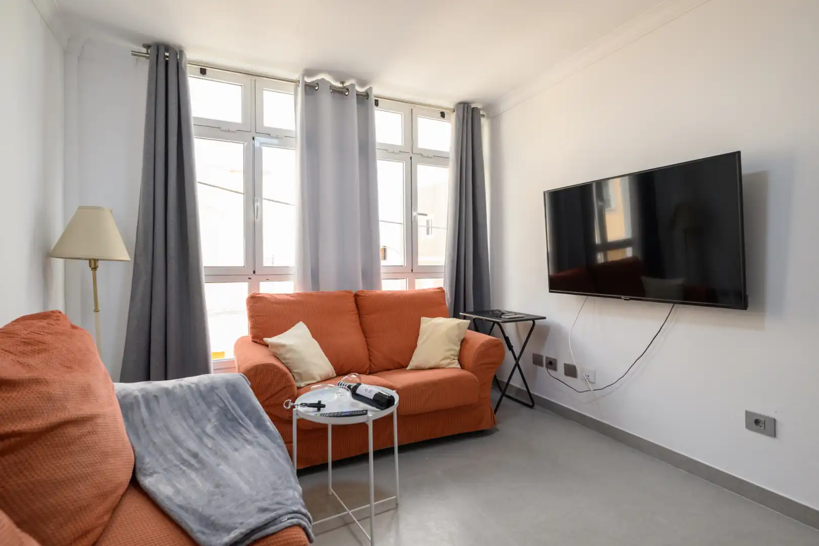 Sala de estar de Apartamento de alquiler en San Bartolomé de Tirajana con Aire acondicionado, Amueblado y Lavadora