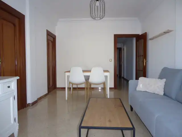 Sala de estar de Piso de alquiler en Málaga con Aire acondicionado, Terraza y Amueblado