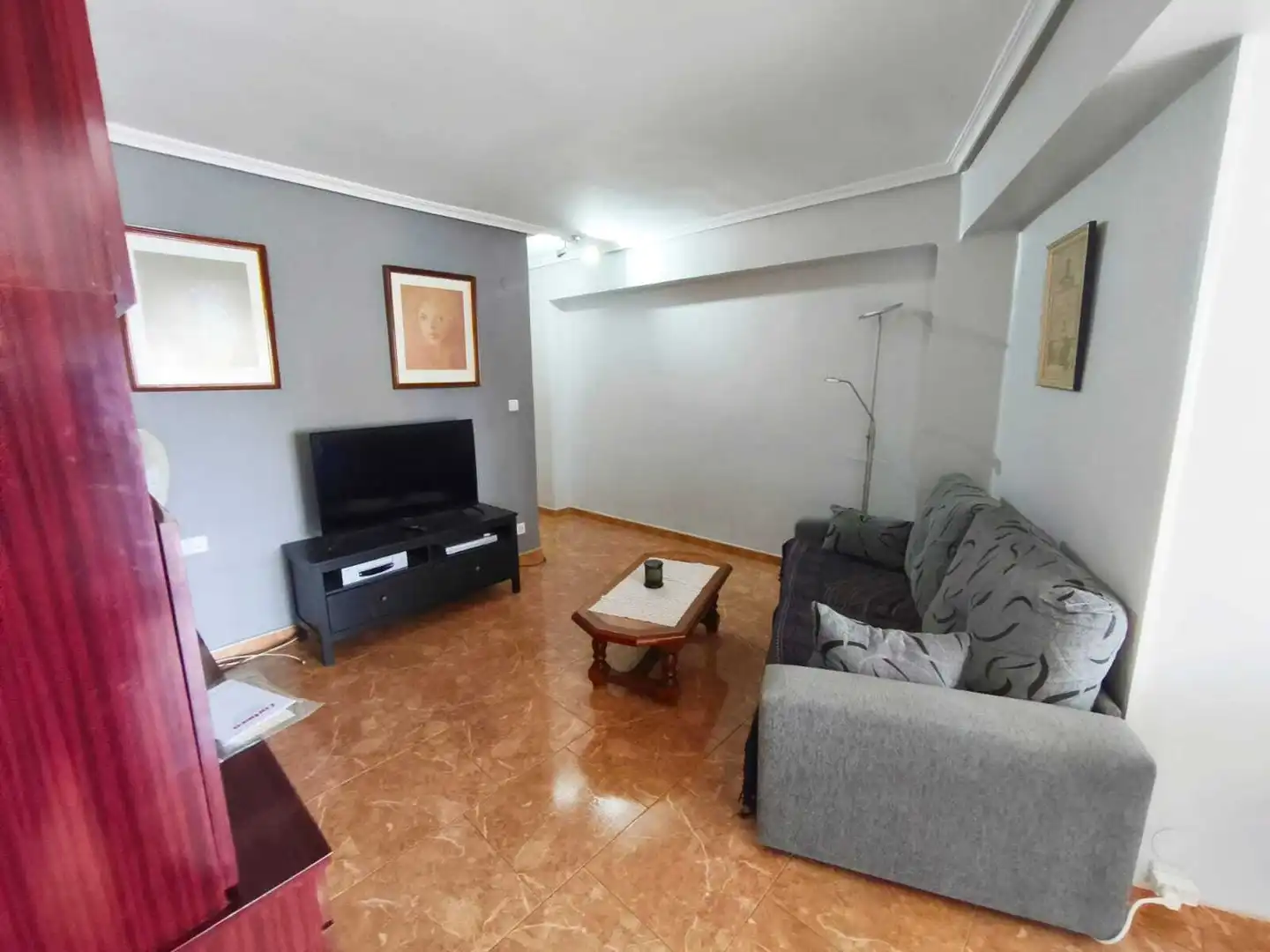 Wohnzimmer von Wohnung zum Verkauf in Cullera mit Klimaanlage, Möbliert und Balkon