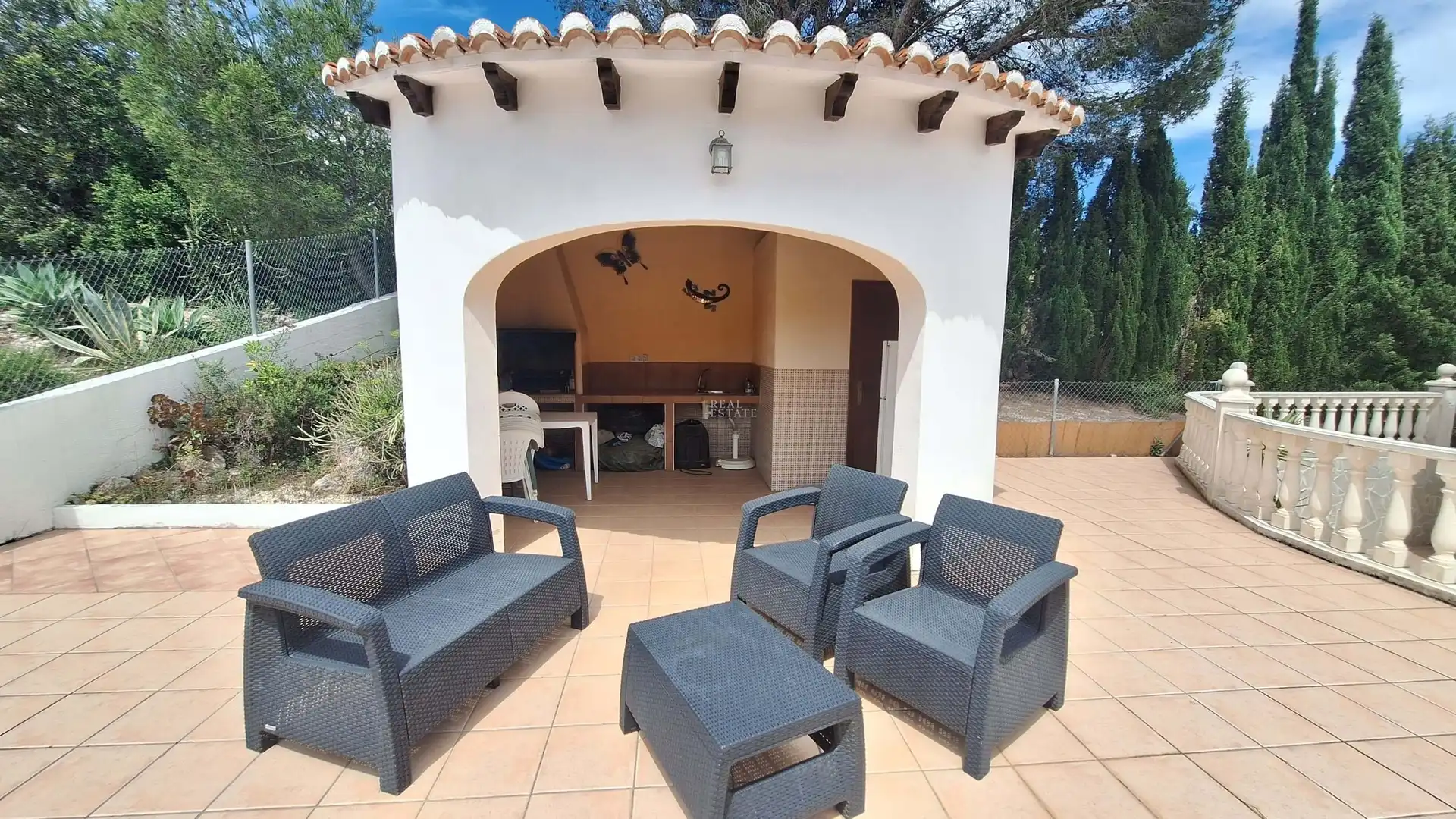Terrassa de Casa o xalet en venda en La Font d'en Carròs amb Aire condicionat, Calefacció i Terrassa