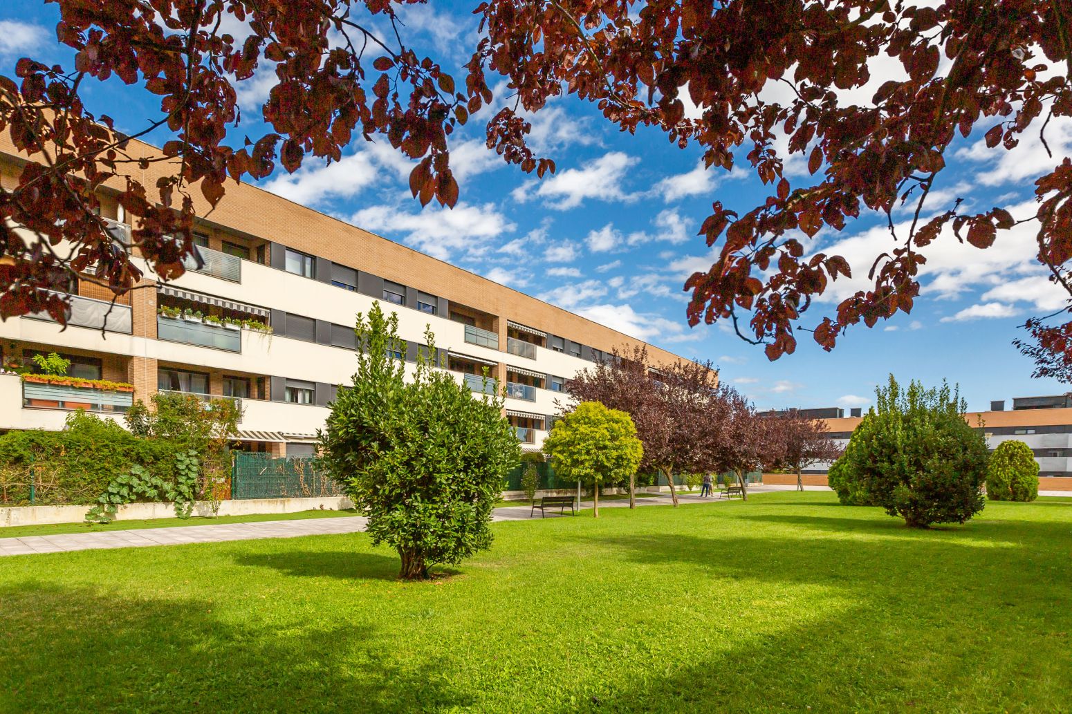 Exterior view of Flat for sale in  Pamplona / Iruña  with Heating, Private garden and Terrace