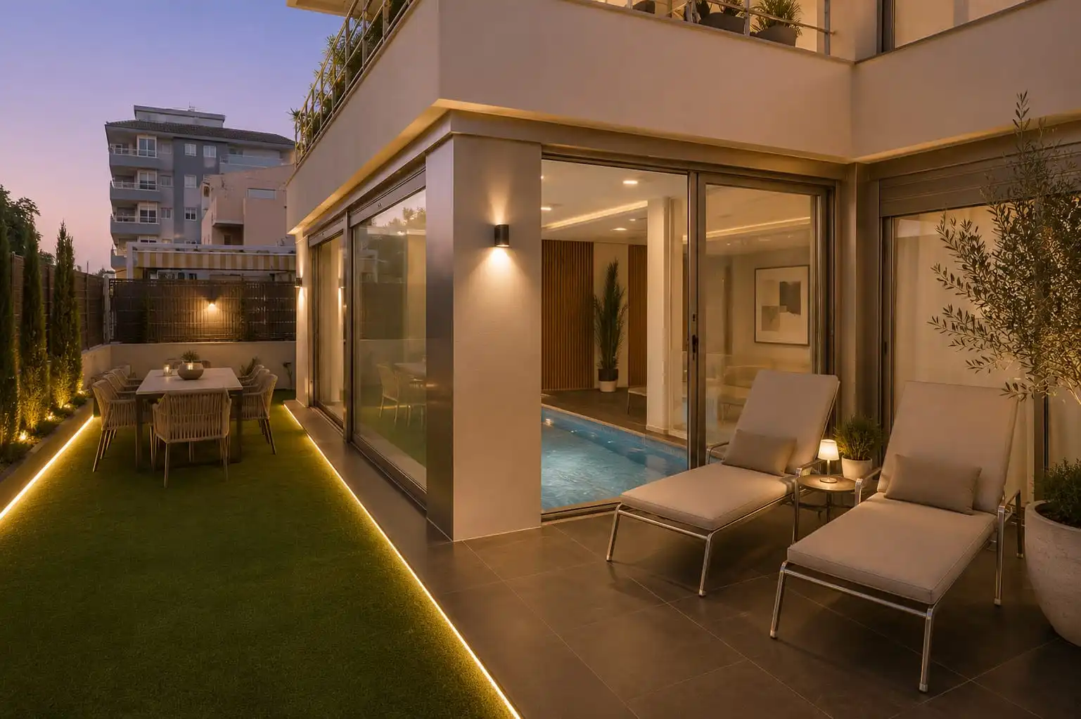 Terraza de Casa o chalet en venta en Miramar con Aire acondicionado, Calefacción y Jardín privado