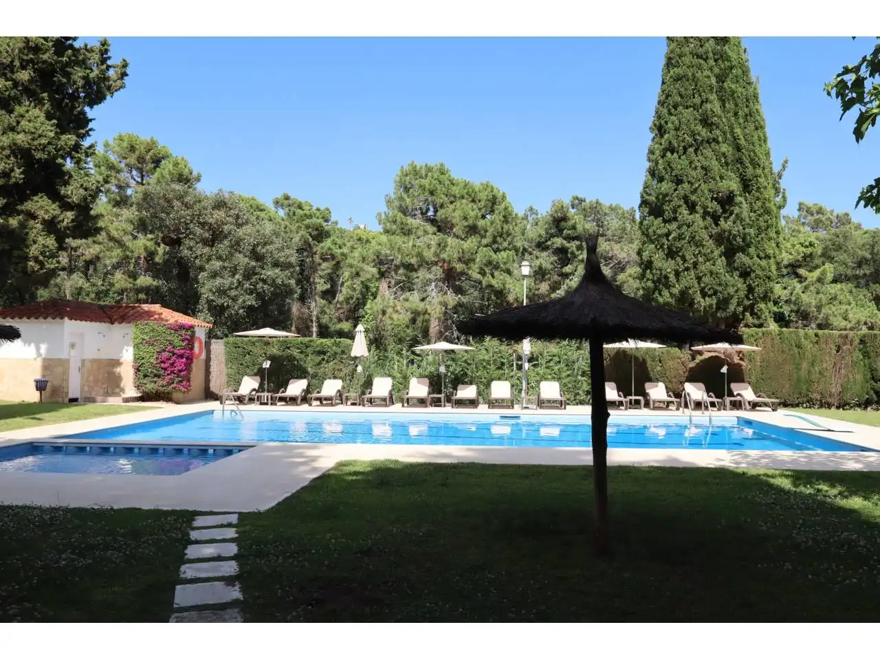 Swimming pool of Detached homes for sale in Lloret de Mar  with Air Conditioner, Heating and Private garden