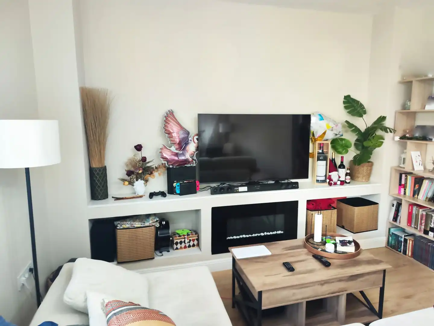 Sala de estar de Piso en venta en Palencia con Calefacción, Terraza y Amueblado