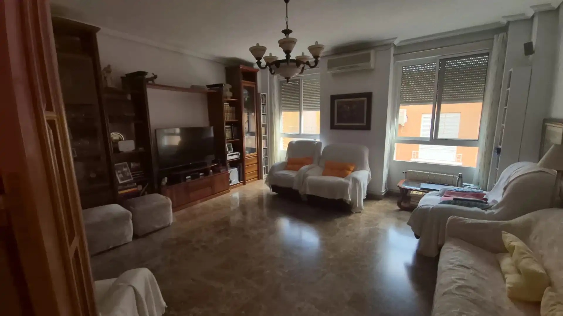 Sala de estar de Casa adosada en venta en Alcantarilla con Terraza, Trastero y Amueblado