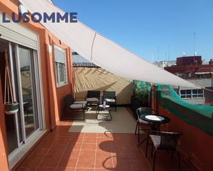 Terrace of Attic to rent in  Valencia Capital  with Terrace, Furnished and Oven