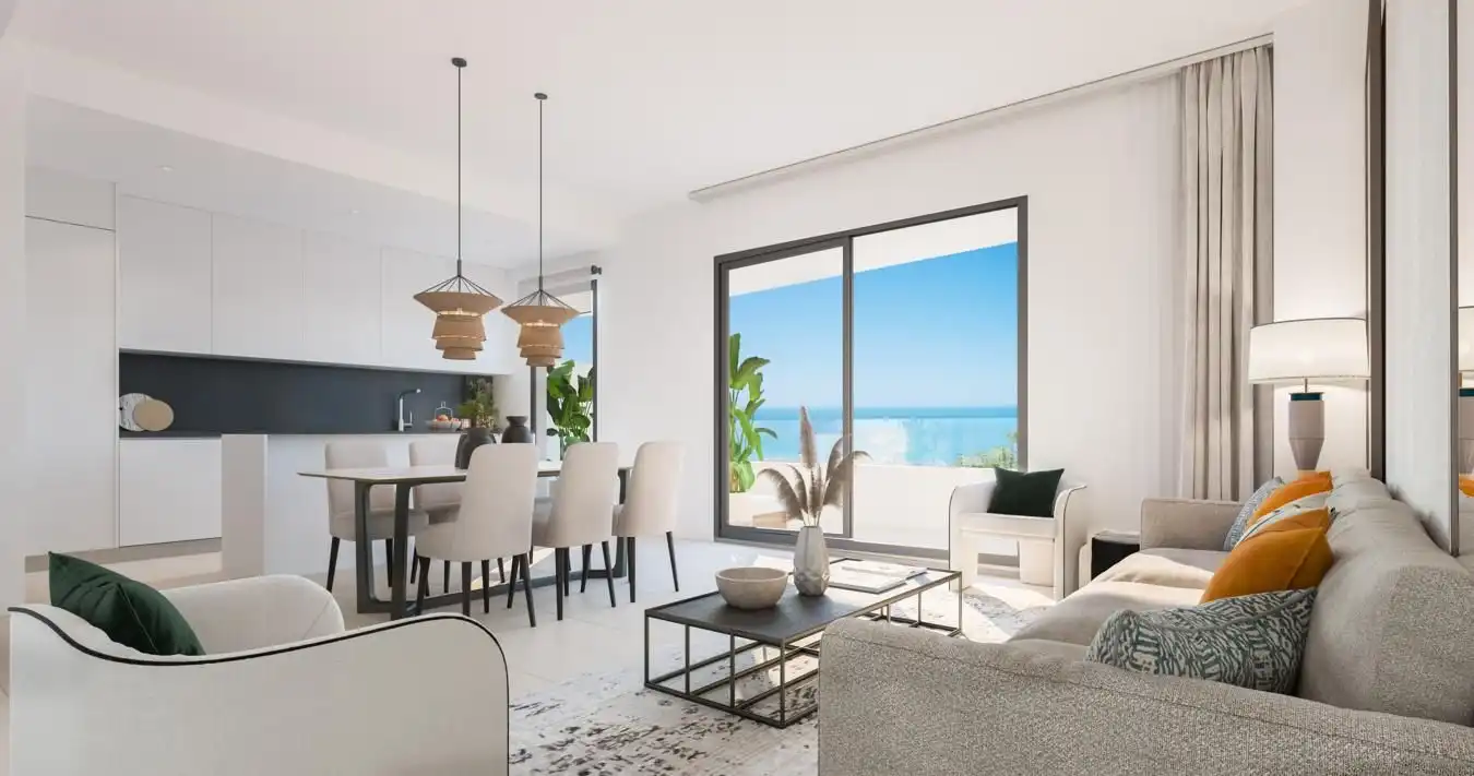 Sala de estar de Apartamento en venta en Rincón de la Victoria con Aire acondicionado, Calefacción y Jardín privado
