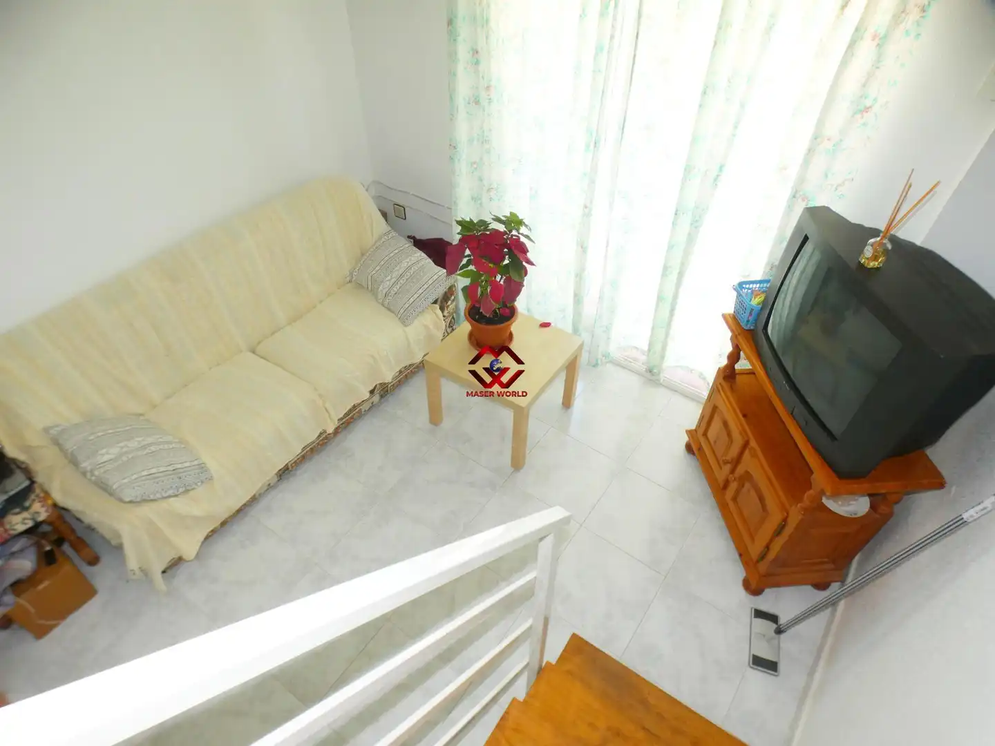 Sala de estar de Piso en venta en Mazarrón con Aire acondicionado y Balcón