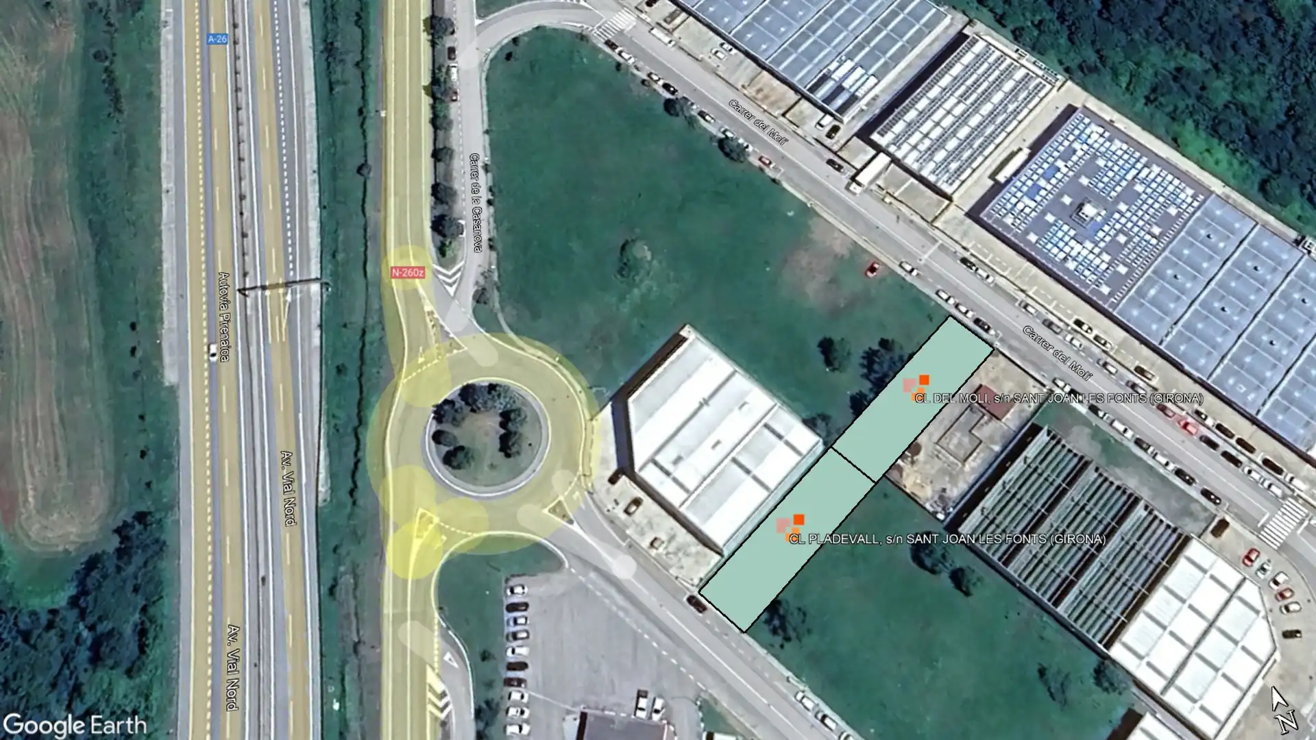 Exterior view of Industrial land for sale in Sant Joan Les Fonts