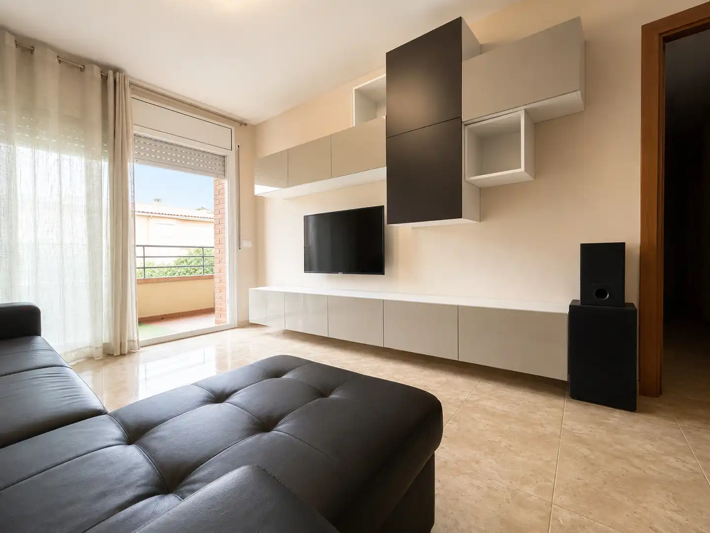 Sala d'estar de Pis en venda en Riudarenes amb Aire condicionat, Calefacció i Terrassa